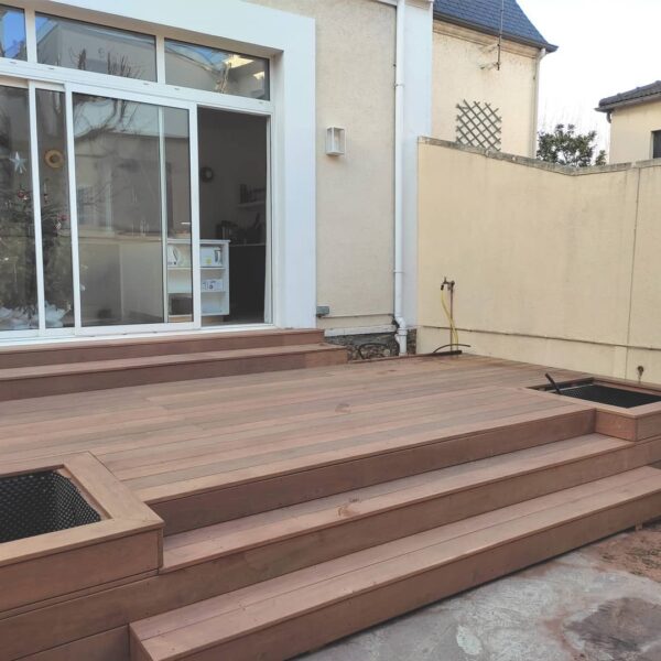 Terrasse bois jardin